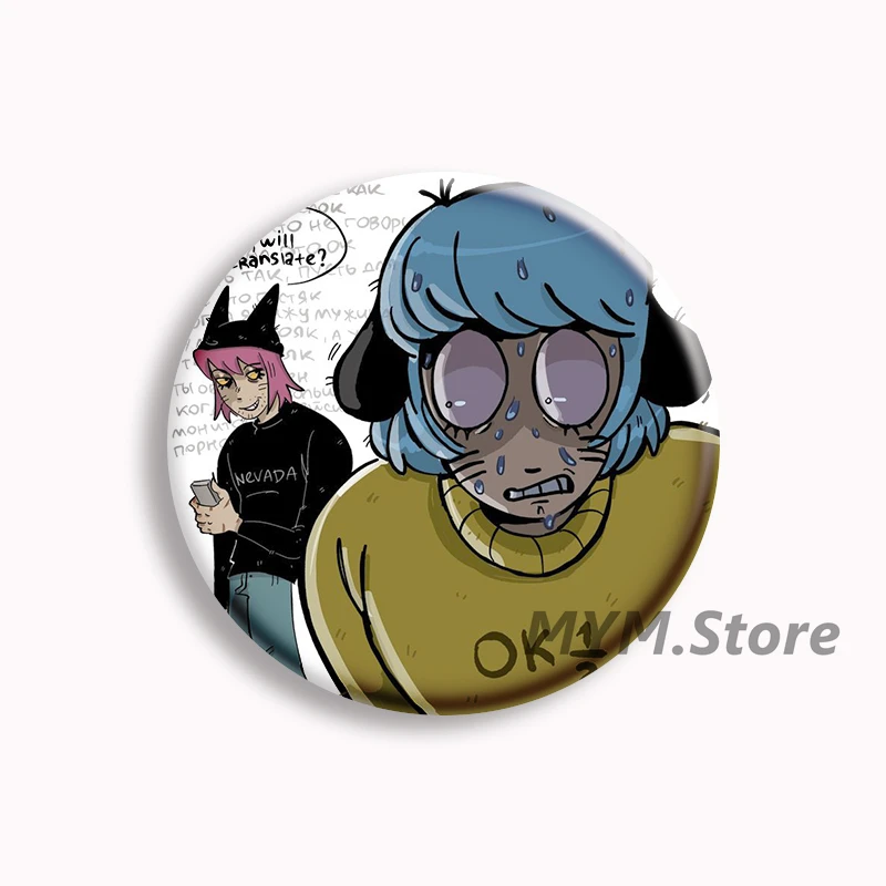 ranfren luther ランフレン ルーサー 新品 シャツ ハンカチ Anime Randal's Friends Ranfren Soft Button Pin Luther Nyen Nyon