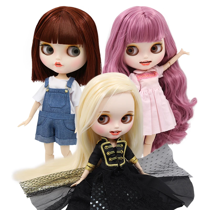 

ICY заводская кукла Блит шарнирное тело bjd изготовленная на заказ кукла с одеждой обувь матовое лицо с зубами в продаже 1/6 30 см