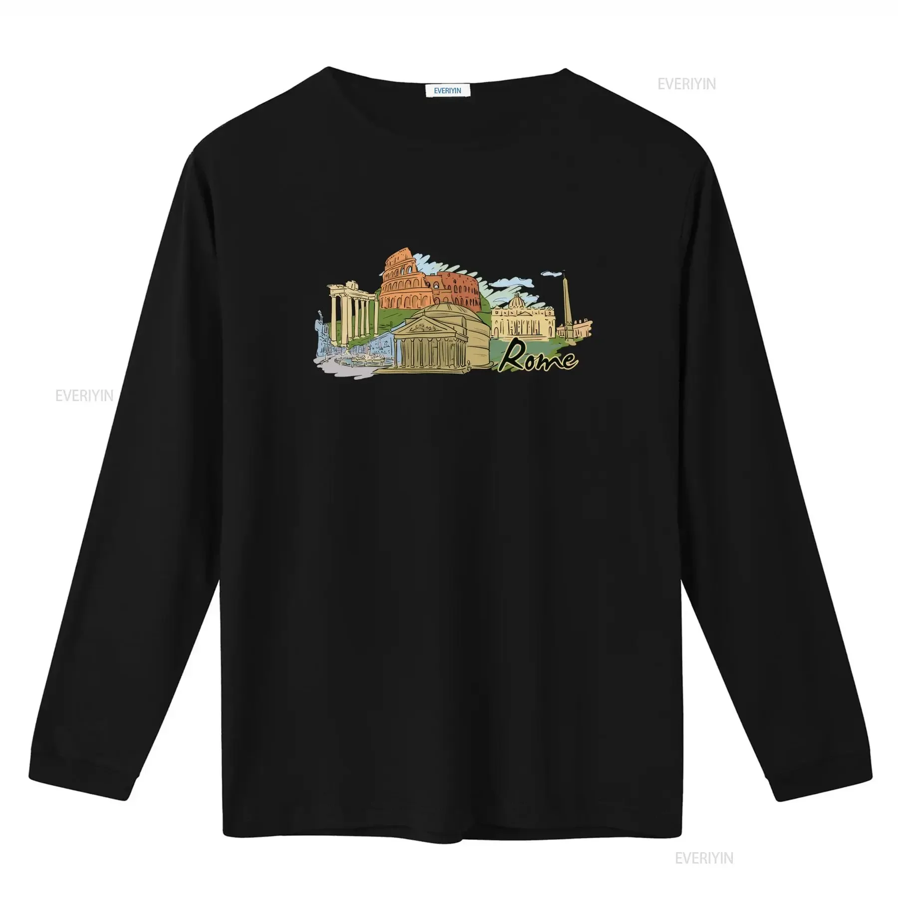 Rome Landmarks T Shirt Colosseum Roman Forum St Peter Basilica Pantheon Piazza Venezia Perfect for Travel Lovers vintage