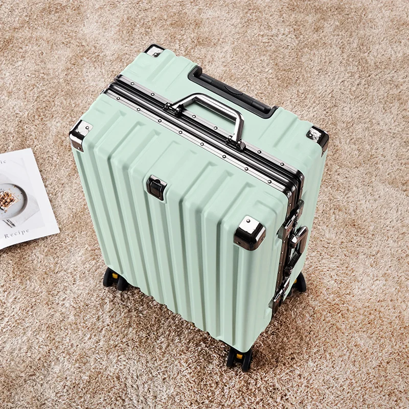 Plane luggage can board travel suitcase female new wear-resistant can sit strong durable thick luggage male pull rod trolley box