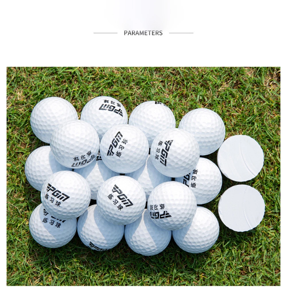 Pgm Q028 Übungs-Golfbälle mit realistischem Gefühl und Dimple-Design für Indoor- und Outdoor-Training, einlagige Golf-Übungsbälle – Detail 8