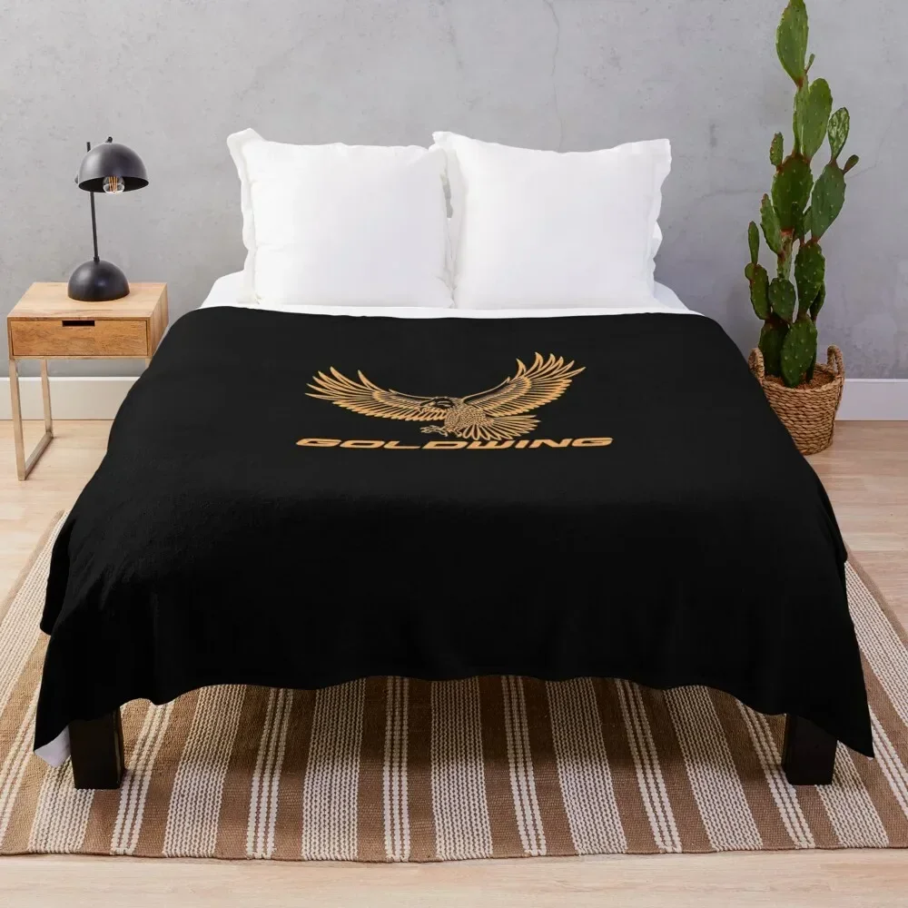 Goldwing t shirt for motorcycle Essential T-Shirt Throw Blanket sofa bed Blankets For Sofas Picnic Blankets