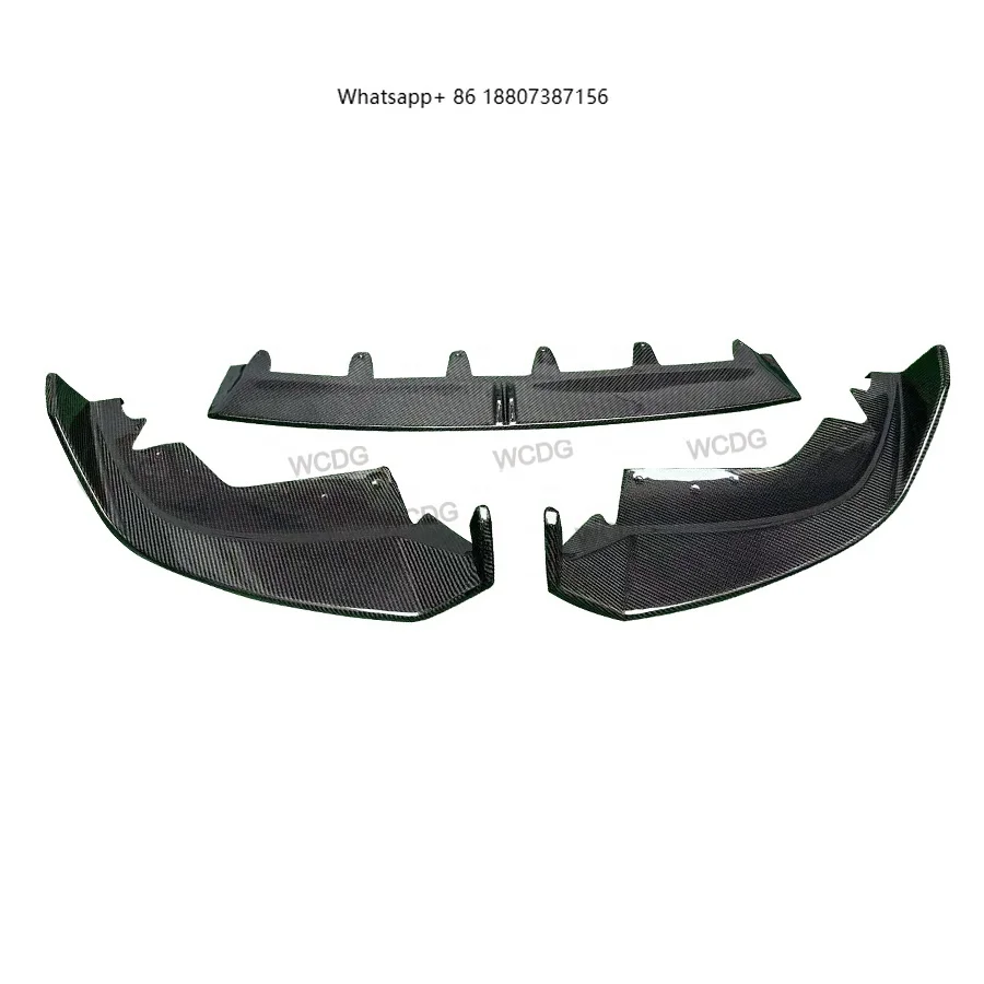 

Dry Carbon Fiber Front Lip Spoiler forBMW 3 Series G20 G28 LCI 2019+ AD Style Front Bumper Lip Splitter Car Parts Bodykit