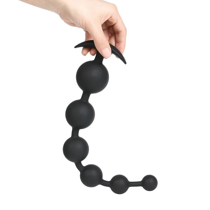 4 Sizes Silicone Anal Beads Anal Plug Butt Plug Pull Beads Dildo Masturbator Anal Dilator Adult Sex Toys For Woman Men Sex Shop