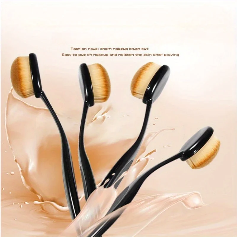 1/2/4 قطعة فرشاة كريم أساس كبيرة على شكل فرشاة أسنان أدوات مكياج احصل على سريع حتى تطبيق الكريمات والمساحيق التجميلية