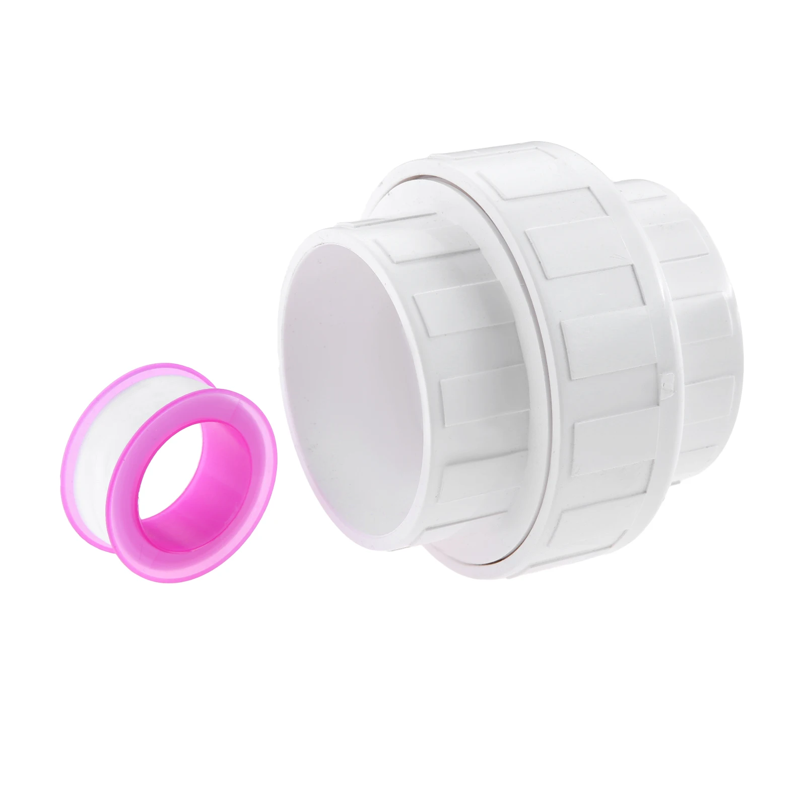 

PVC Coupling Adapter Fitting Union Replacement for 2" Pipe Schedule 40 with Built-in EPDM O-Ring Pool Pipe Slip Unions Connector