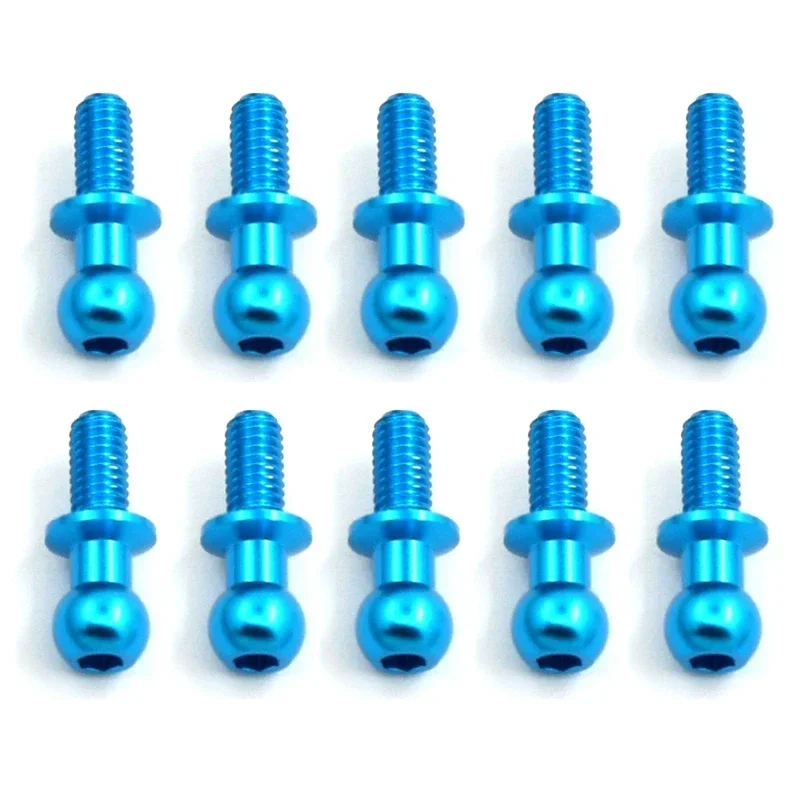 

10Pcs M3 Metal Hex Ball Head Screws for Tamiya TT01 TT02 Sakura D5 1/10 RC Drift Car Spare Parts Universal