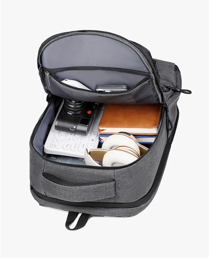 Mochila táctica USB gran capacidad para portátil y viajes de negocios - imagen 2