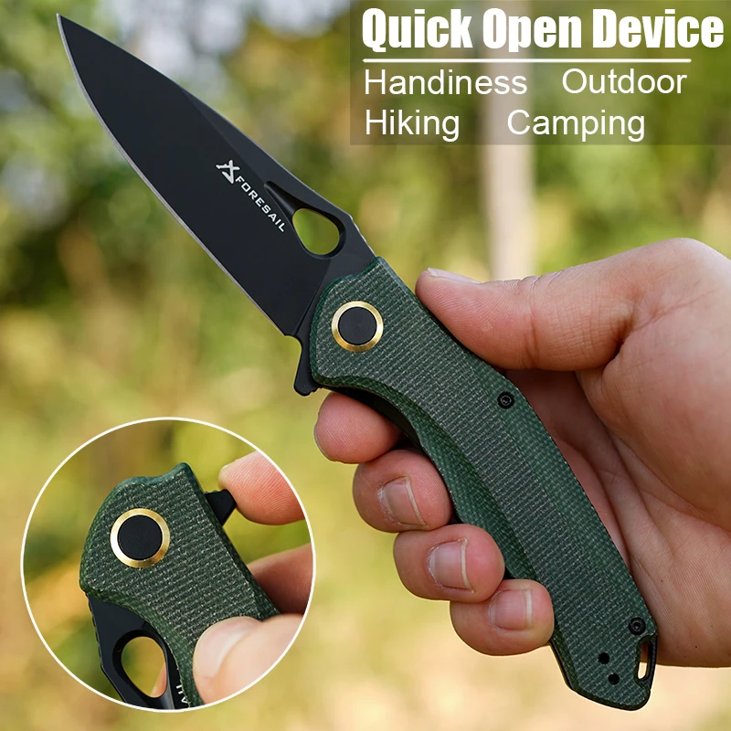 Outdoor Tactical Sandvik 14C28N Guard Folding Knife tactical Blade Multi-functional Tool EDC Knives Camping Hunting Pocket Knife