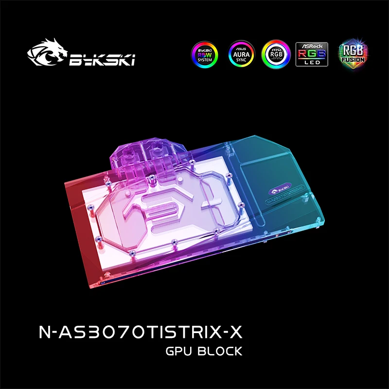 Bykski GPU Water Block for ASUS GeForce ROG STRIX RTX 3070Ti O8G GAMING Video Card / Prevent Corrosion N-AS3070TISTRIX-X