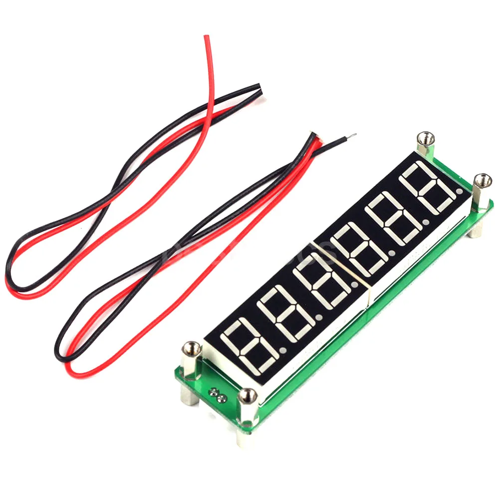 Rosso verde blu da 0.1 a 65MHz contatore di frequenza del segnale RF DC 8V ~ 15V con Display a LED Tester digitale per misuratore di frequenza