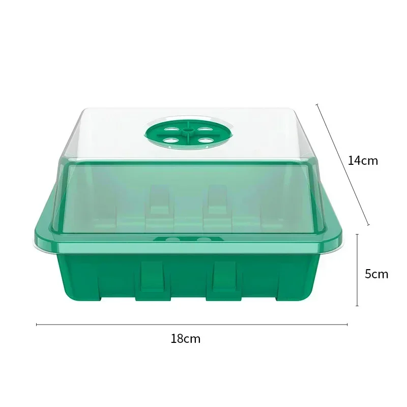 Durable Seed Seedling Cultivation Box with Ventilation Hole Three-piece Succulent Maintenance Free Seedling Sowing Tools
