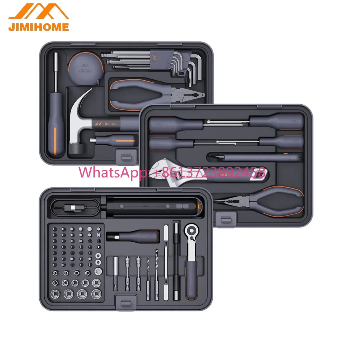 Jimihome Multifunctional Tool Portable Tools Kit Set Maintenance Basic Combo Ki…