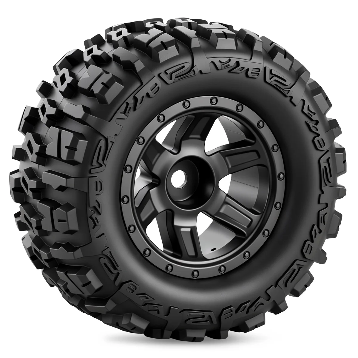 1/14 1/16 1/18 RC Car Wheel Tires 90mm Rubber Tyre 12mm Hex Hub For MJX Hyper Wltoys Axial SCX10 Traxxas Upgrade Accessories