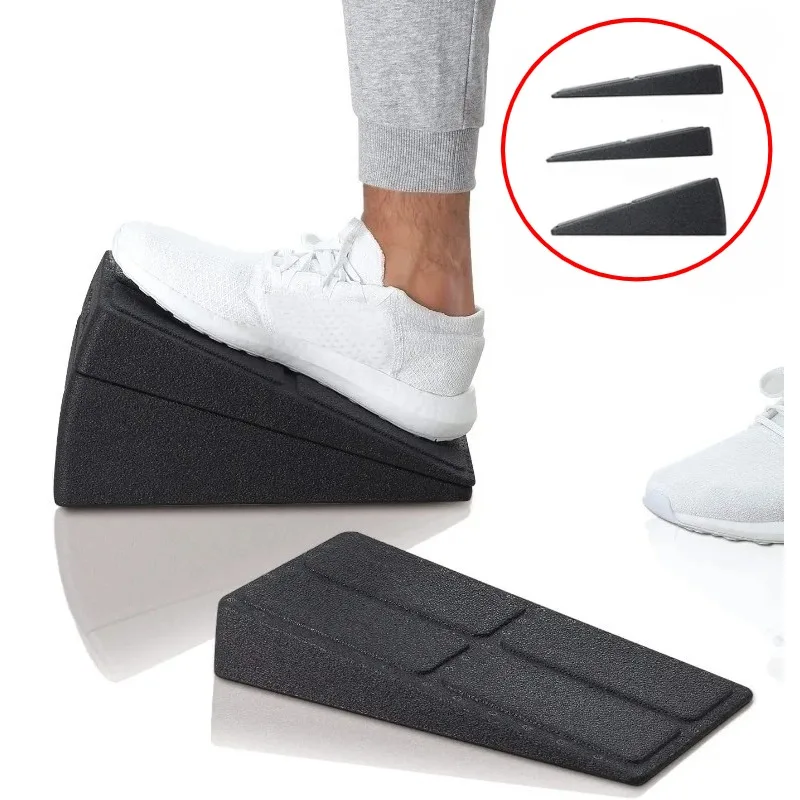 3pcs/Set Yoga Bricks Squat Wedge Blocks Slant Board Adjustable Non-Slip Foot Stretcher for Exercise Gym Fitness Yoga Accessories