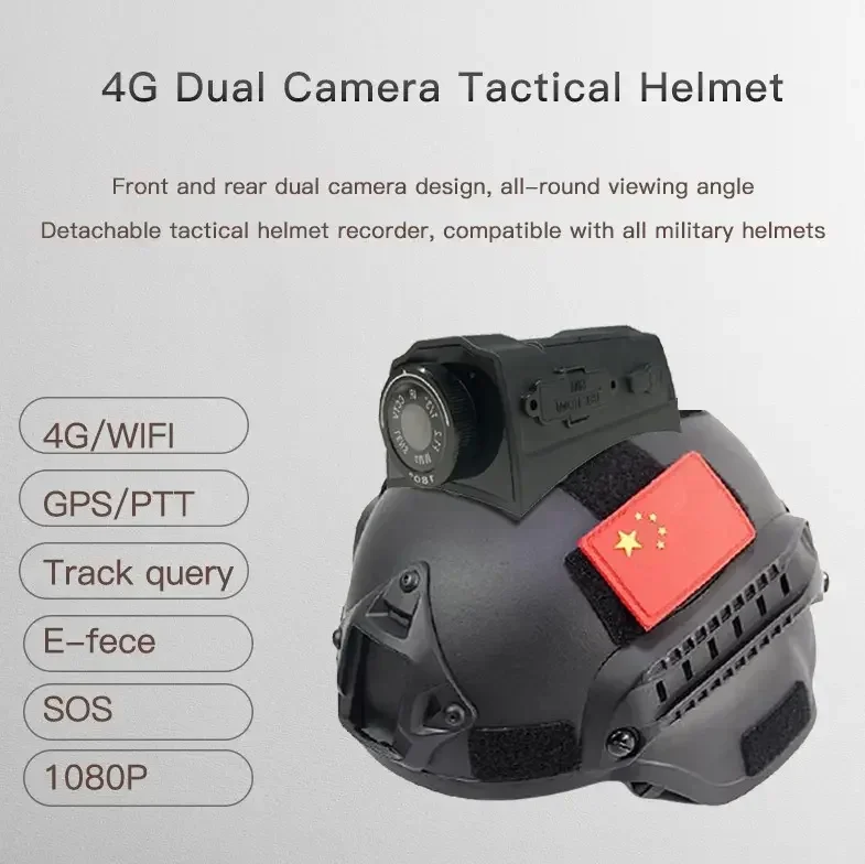 2023 Telecamera per casco 4G Operatore speciale 1080p