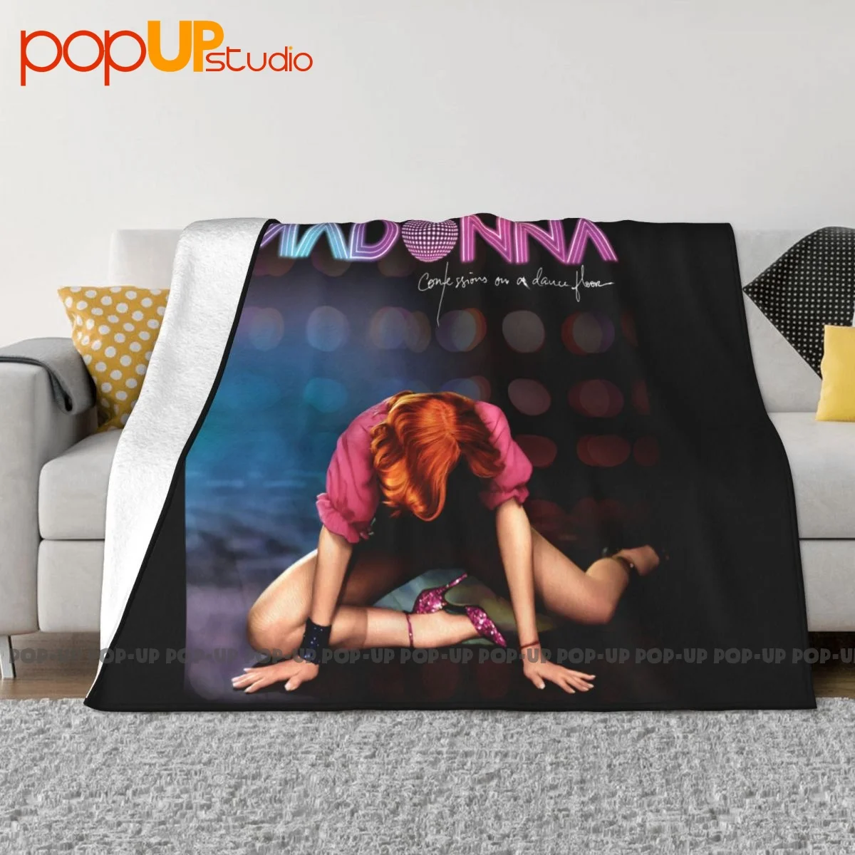 Vintage Confessions On The Dance Floor Madonna Blanket Winter Thicken High-Quality Sofa Dedicated Family Expenses