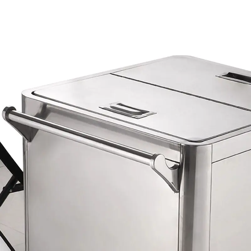 Flour truck Commercial removable stainless steel rice storage bucket Insect-proof and moisture-proof rice bucket Noodle bucket