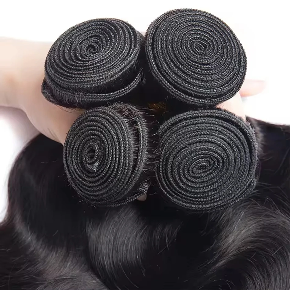 100% حزم الشعر البشري البرازيلي 3 4 حزم الشعر 16A الجسم موجة مجعد 30 40 بوصة شعر مستعار نسج وصلات شعر عذراء الشعر الخام الباروكات