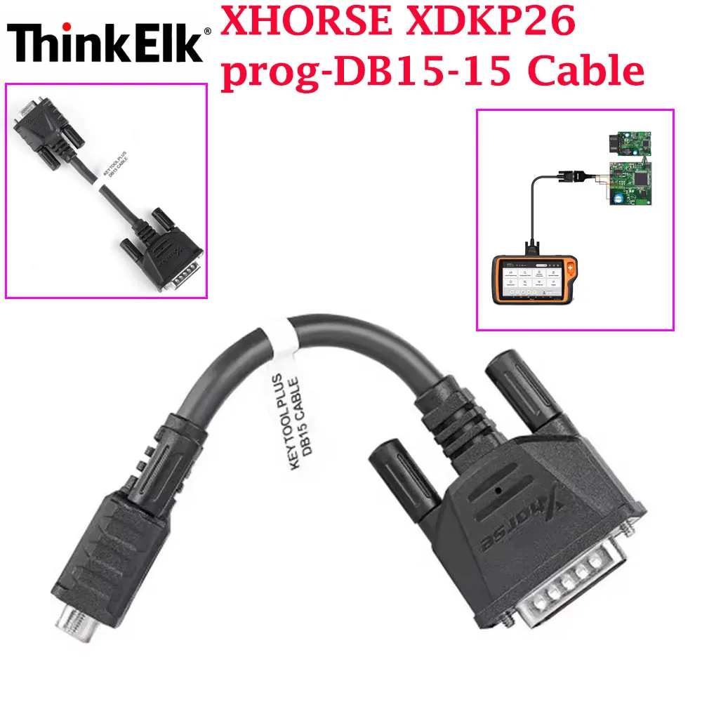 XHORSE XDKP26 Prog-DB15-15 Cable for Xhorse VVDI Key Tool Plus XDKP26 Prog DB15 15 Cable