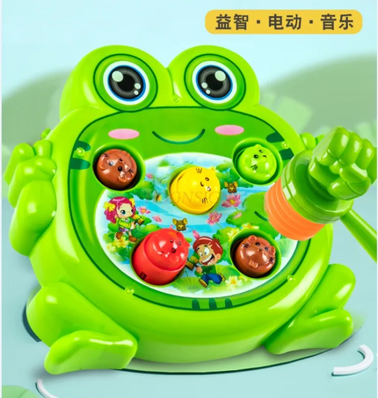 Elektrisch grondmuisspeelgoed voor baby's en jonge kinderen, puzzelmuis tikken, voorschools onderwijs voor kinderen