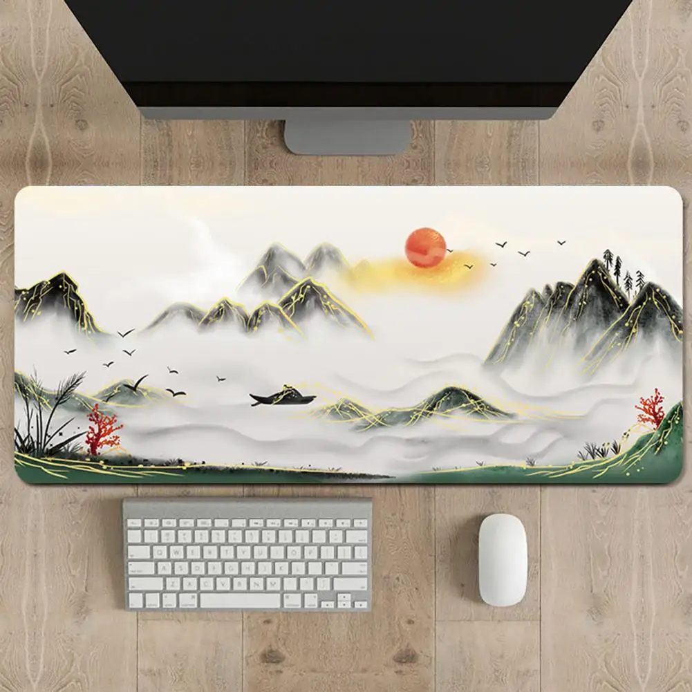 Коврик для мыши для ноутбука, Эргономичный игровой коврик для мыши с противоскользящим дизайном, мягкий эластичный материал, не выцветает