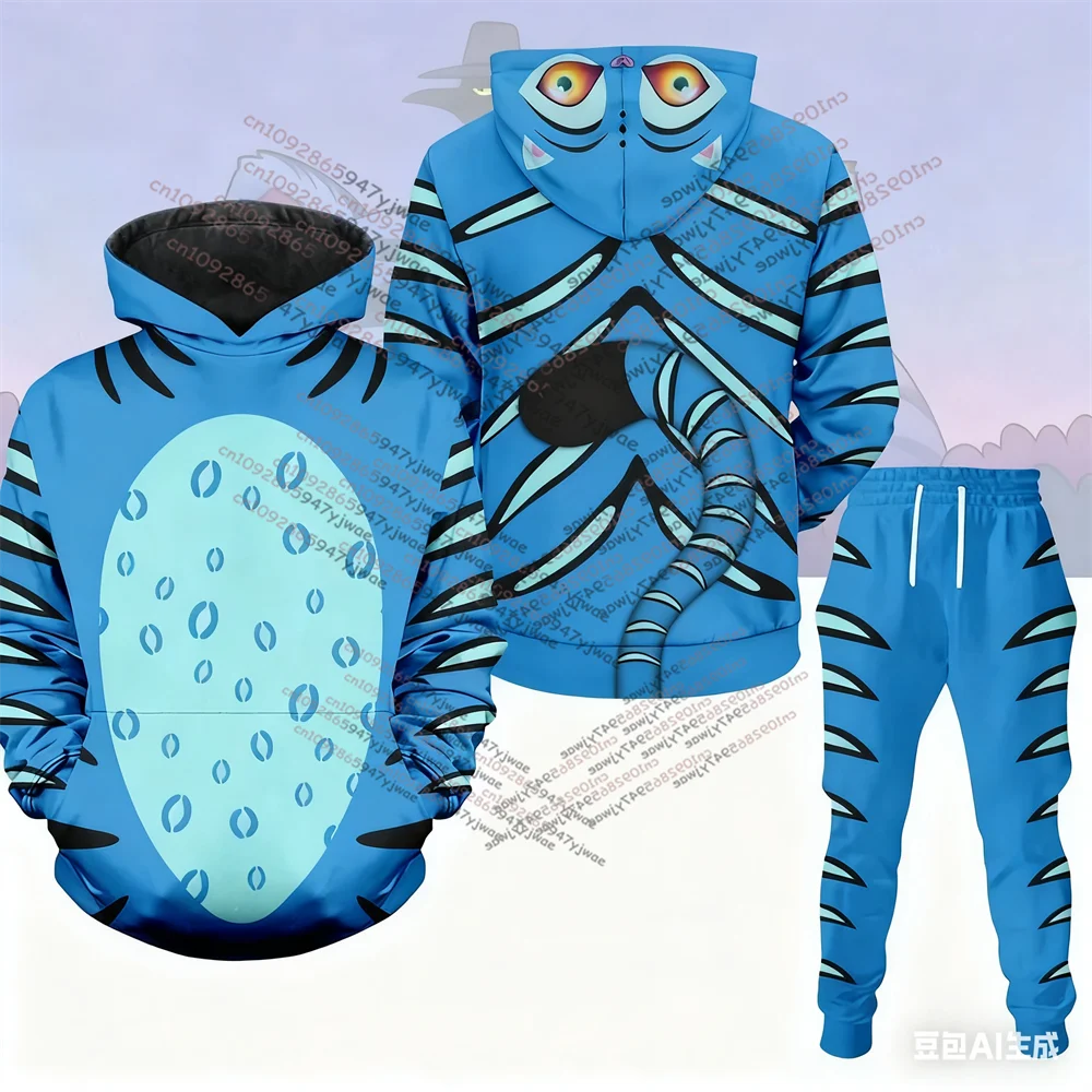 

KPop Demon Hunters Hoodie For Men Halloween the Tiger Outfit Cosplay Pullover Hoodie Autumn Winter 3D Print Pullover Sweatshirt