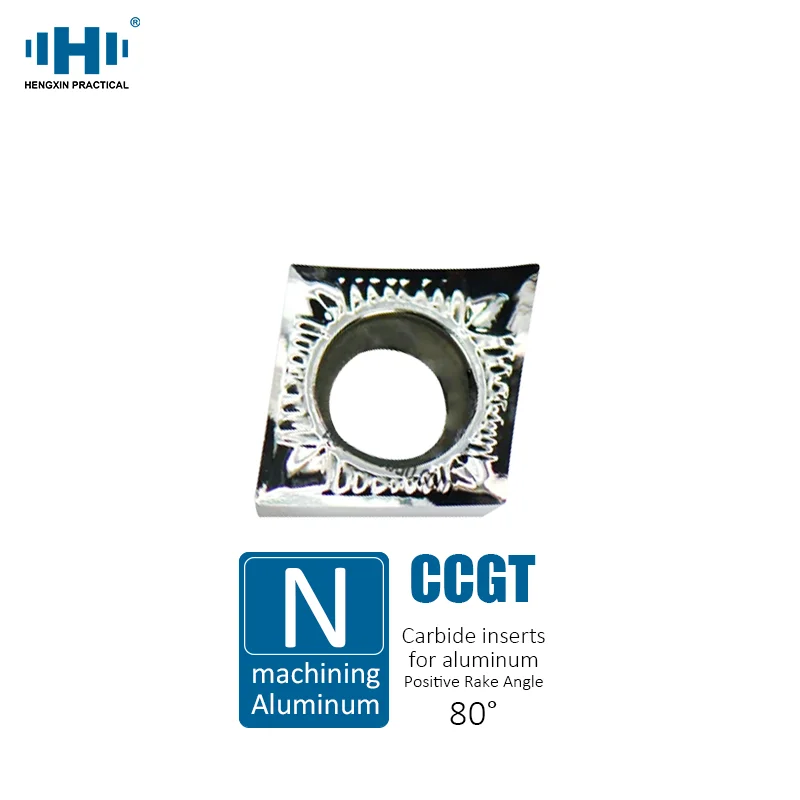 

HENGXIN CCGT Carbide Insert for Aluminum CCGT060202 CCGT09T302 CCGT120404 AK External Turning Tools Lathe Parts CNC