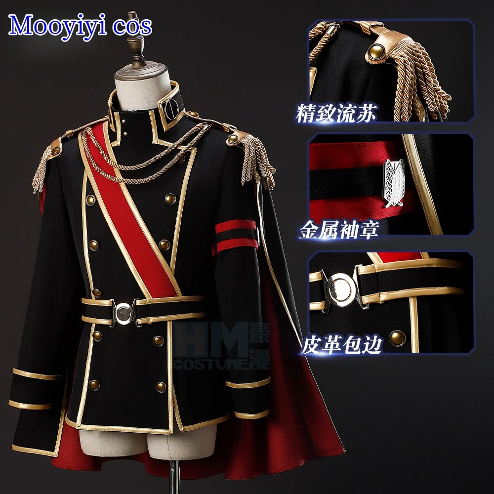 

2025 Levi Ackerman Cosplay Costume Anime Detachable cloak for Halloween Christmas Role Playing Party Comic Game Hange Zoe S-XXL