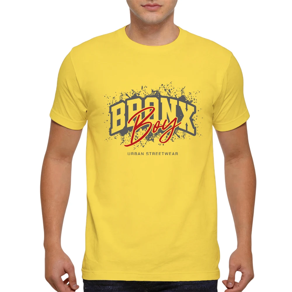 Mens 100% Cotton T Shirt Bran Boyz Urban Streetwear 3D Block Graffiti Print Breathable Short Sleeve Casual Daily Tee