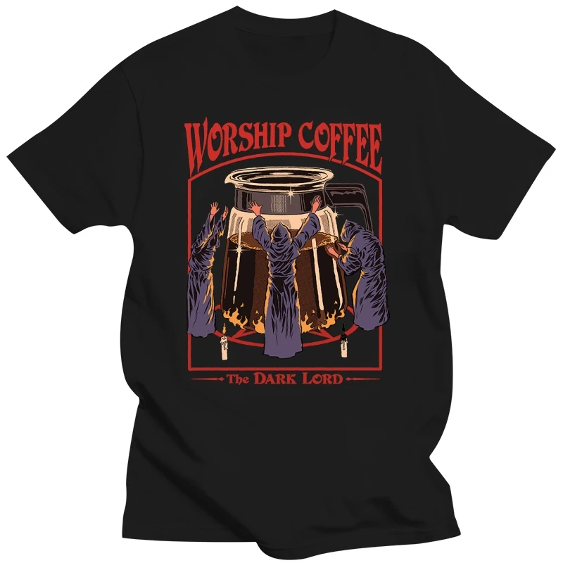 202 1hot Sale Popular Style Couple Tshirts Worship Coffee Printed High Quality Unsiex T-shirts Oversize Cotton Comfortabled Tees