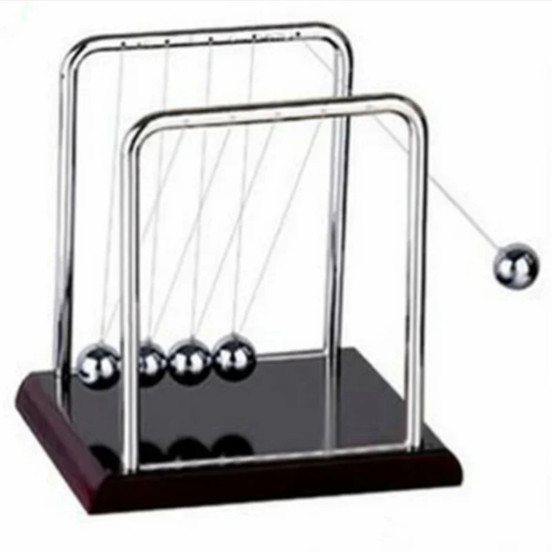 Newton's Pendulum Stainless Steel Cradle Balance Balls Desk Ornaments Toys Physical Model for Students Children Science Learning