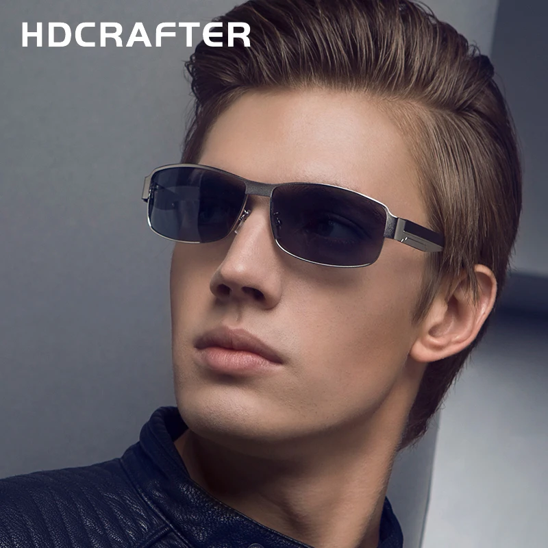 HDCRAFTER Fashion Driving Sun Glasses for Men Polarized UV400 Brand Designer Sunglasses Men Oculos Male gafas de sol 2017 Hot