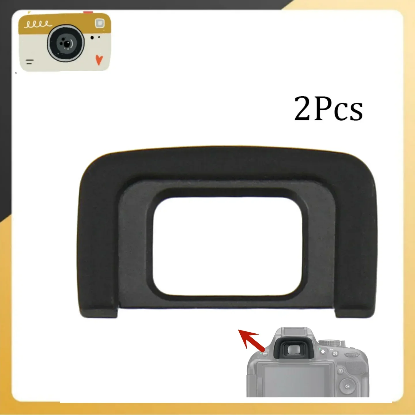 2x Viewfinder Eyepiece Eyecup Screen For Nikon DSLR D300 D3100 D3200 D3300 2pcs D5000 Viewfinder D5100 Eyepiece Protective Parts