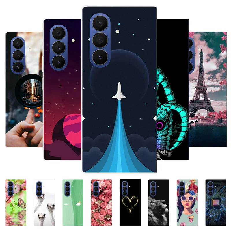 For Samsung Galaxy Z Fold 7 Case Luxury Shockproof Transparent Hard PC Back Cover Clear Protective Funda Coque Bumper Shell