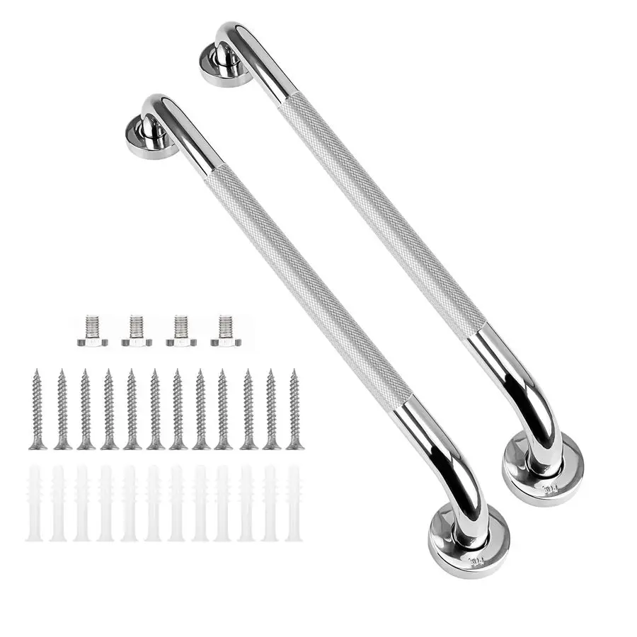 

Поручни для ванн и душевых кабин, 2 шт., противоскользящие, из нержавеющей стали, усиленные, для людей с ограниченными возможностями и пожилых людей