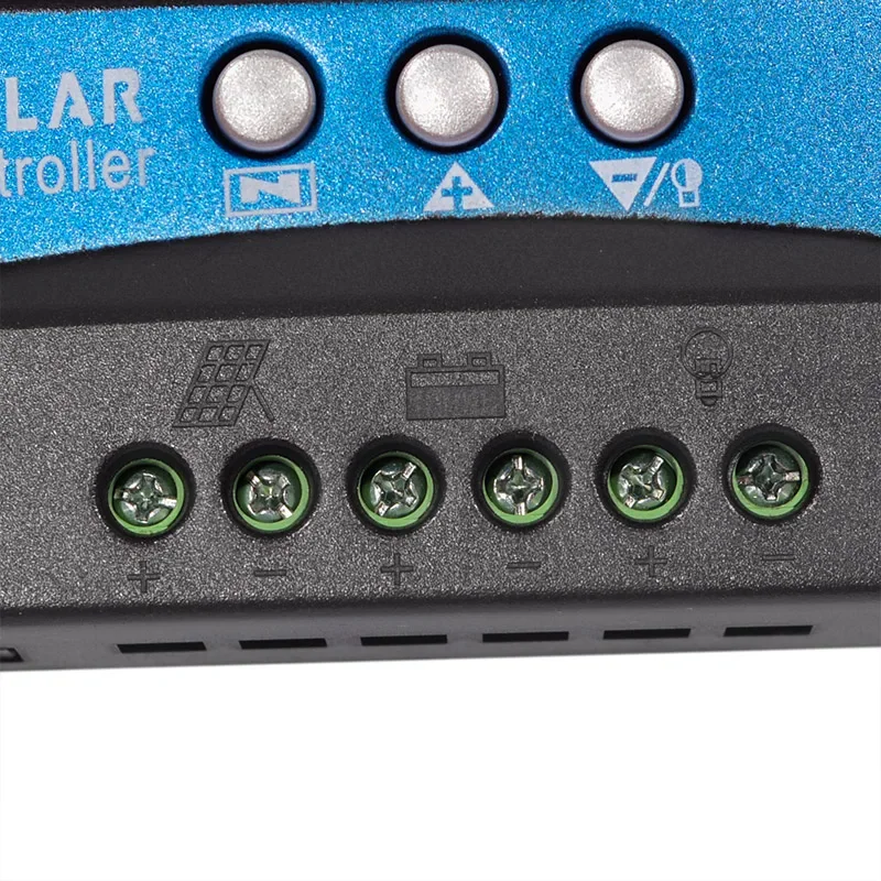 Контроллер заряда солнечной батареи 30/40/50/60/100A, с двойным USB ЖК-дисплеем, автоматический регулятор заряда солнечной панели 12 В 24 В с нагрузкой