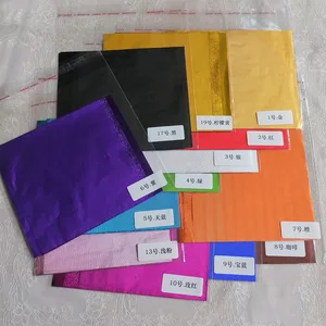 100 adet alüminyum folyo ambalaj kağıdı-düğün-çikolatalı şeker sarılı kavrama, altın, gümüş, kırmızı, yeşil, mavi, pembe, turuncu, kahve, mavi Partinin ilk 10 satışı-pembe ve turuncu - №9