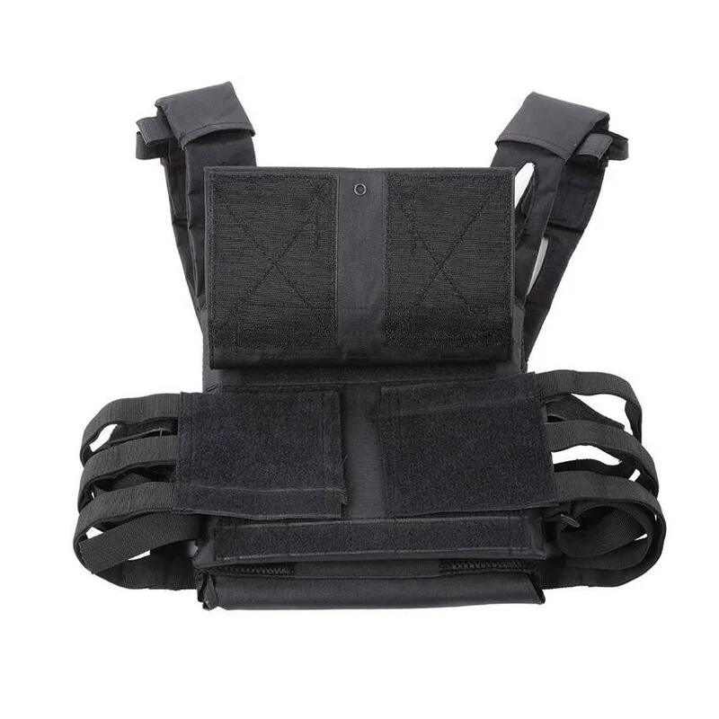 Chaleco táctico portaplacas MOLLE simple – Caza y airsoft - imagen 3