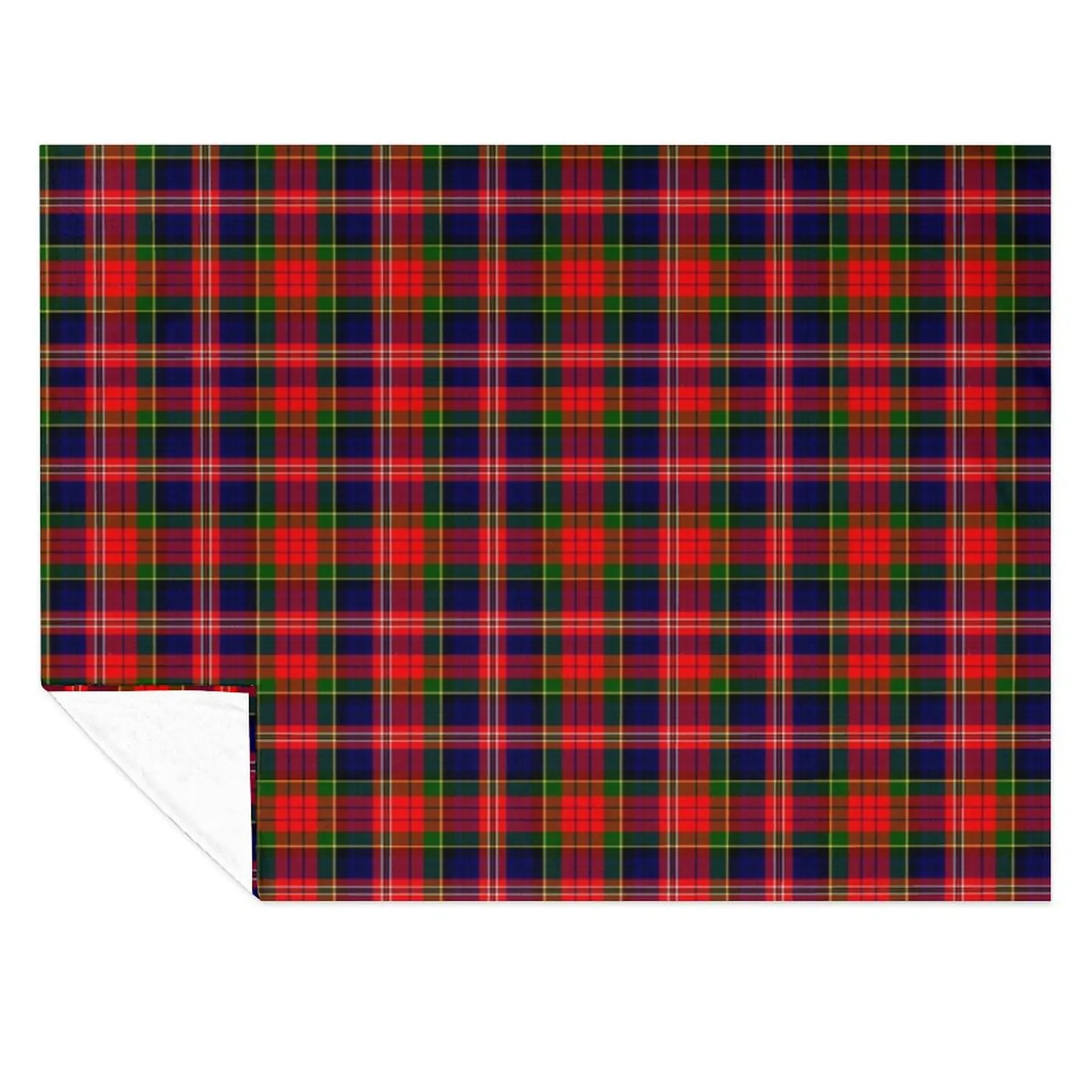 

Clan MacPherson Tartan Throw Blanket Soft Big Furrys for winter Flannel Fabric Blankets
