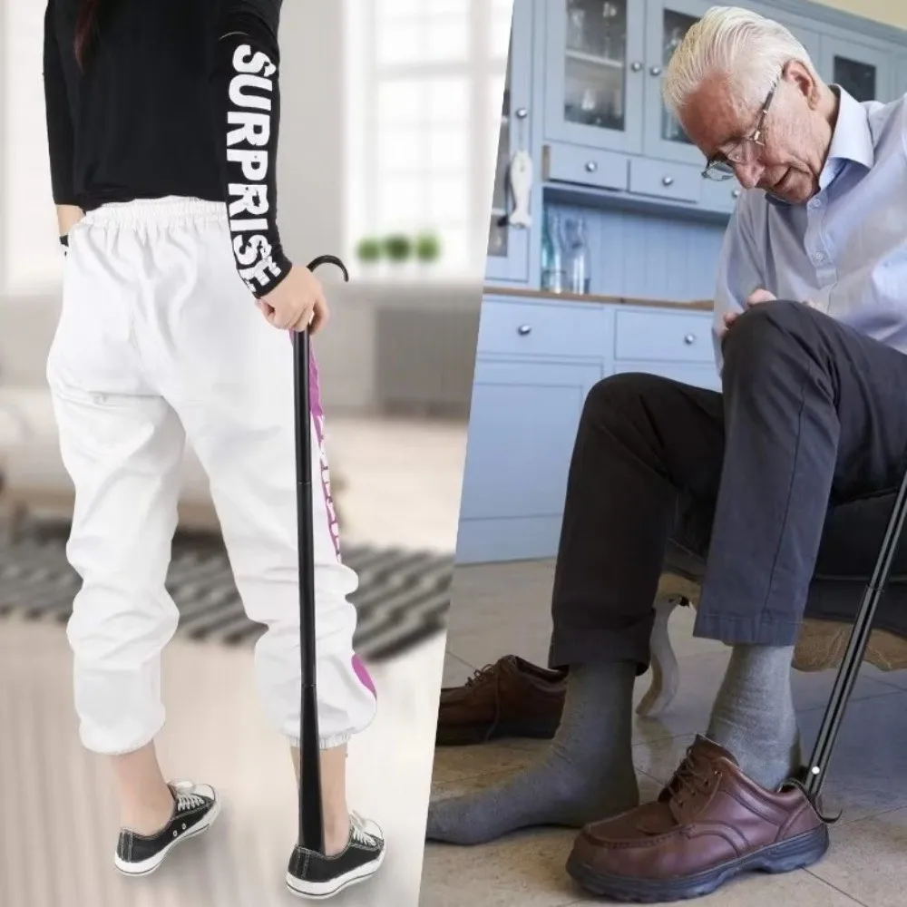 

Регулируемая складная многофункциональная ложка для обуви с длинной ручкой, съемная, из АБС-пластика, портативная, для обуви и носков, помощник при надевании