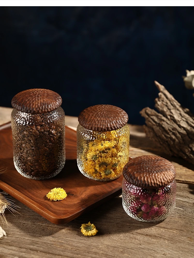 غطاء خشبي من السنط زجاجة تخزين - مراجعة Food Storage Jars With Wooden Lids وسعره