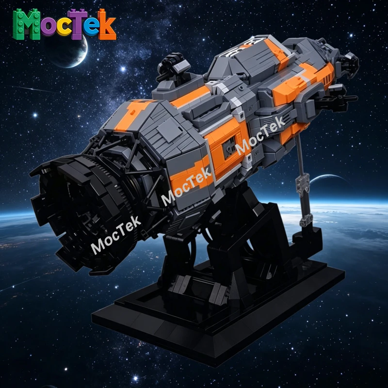 Nave Espacial Interstellar Horizon Chaser Frigate, Bloques de Construcción, Nave Espacial de Patrulla Cósmica, Rompecabezas para Armar a Mano, Adorno y Regalo