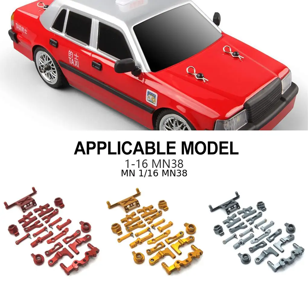 1/16 سبائك الألومنيوم تصلب المعادن ترقية طقم قطع غيار معدنية ل MN MN38 RC جزء السيارة RC اكسسوارات السيارات استبدال أجزاء