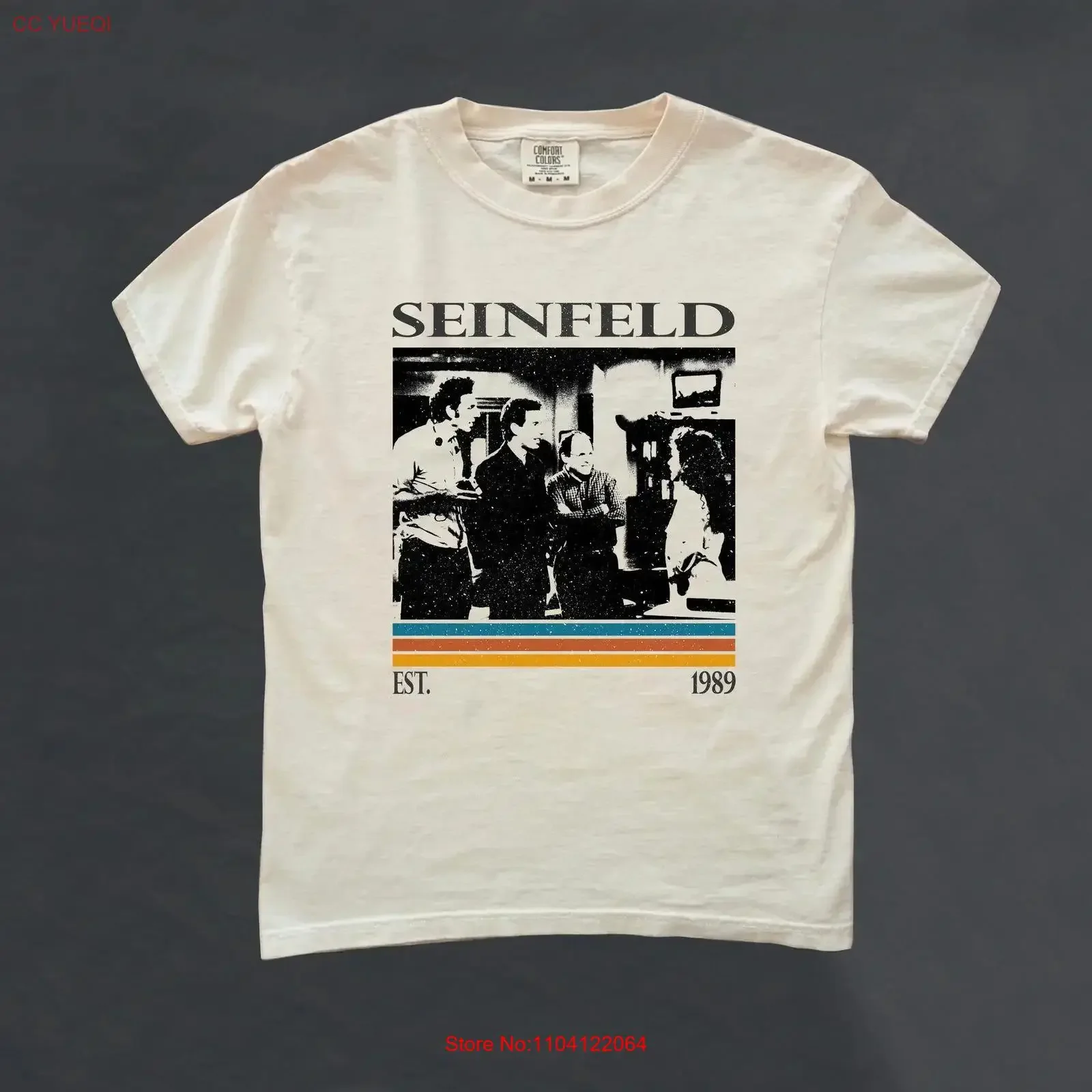 

Футболка Seinfeld, ТВ-шоу, фанат, винтажная ретро-футболка для женщин и мужчин, винтажная, дышащая, мягкая, унисекс, повседневная модная графика