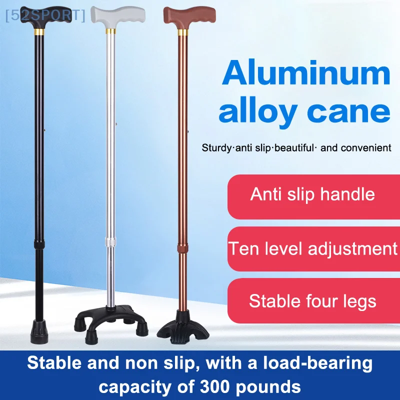 

10-Speed Adjustable Lightweight Hiking Poles Retractable Aluminum Alloy Walking Stick Non-Slip Elderly Walking Stick