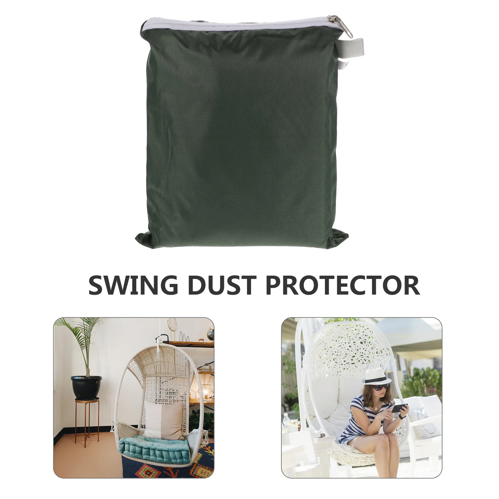 

1Pcs Garden Swing Cover 210D Oxford Cloth Waterproof Uv Resistant Hanging Chair Protector Outdoor Sunshade Cover