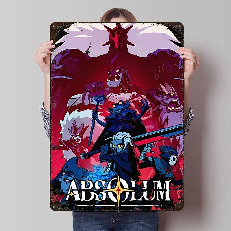Absolum Group of Fantasy Characters Poster, individuelle Vintage-Metallschilder, Wandkunst, Retro-Blechschild für Schlafzimmerdekorationen, Zuhause