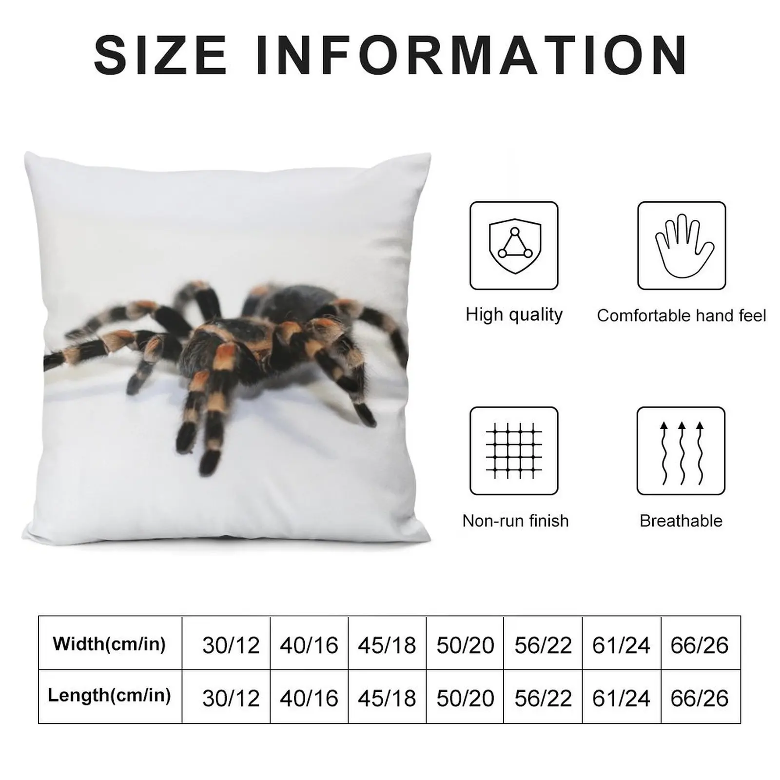 Tarantula Throw Pillow Pillow Covers Decorative christmas decorations for home 2025 luxury sofa pillows pillow