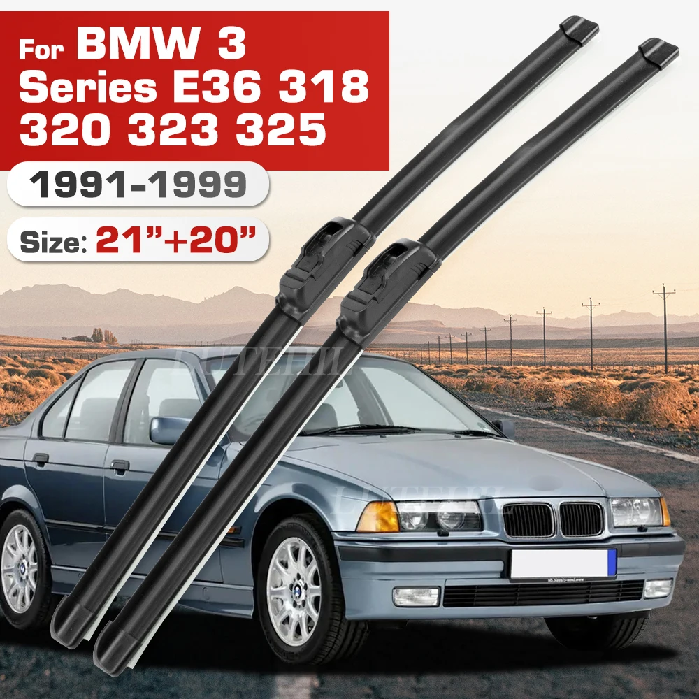 Wischer Für BMW 3er E36 318 320 323 325 1991-1999 1997 1998 Frontblätter Windschutzscheibe Windschutzscheibe Fensterbürste 21 "+ 20"